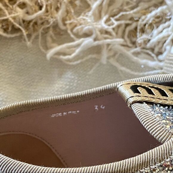 MIU MIU Logo Lace Up Platform Espadrille Sneakers - Picture 4 of 16